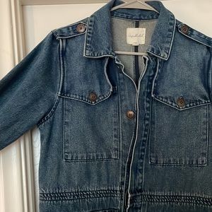 Anthropologie Denim utility jacket